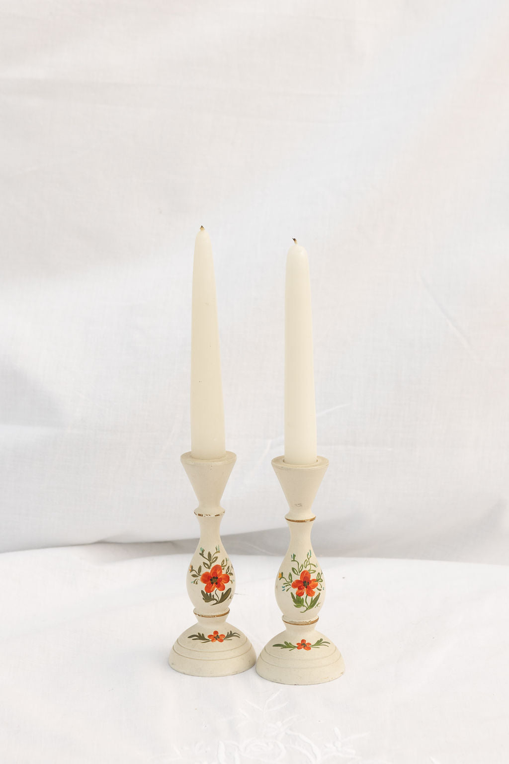 Folk Art Candlestick Holders 2