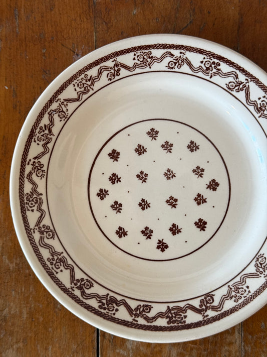 Brown Motif Plate