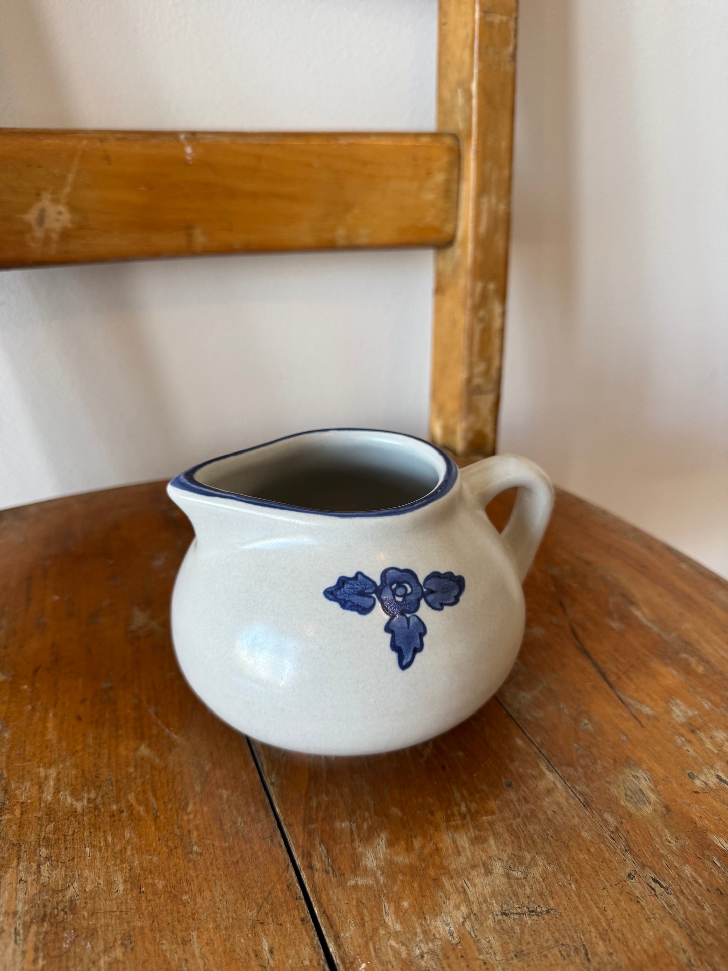 Flower Stoneware Pitcher