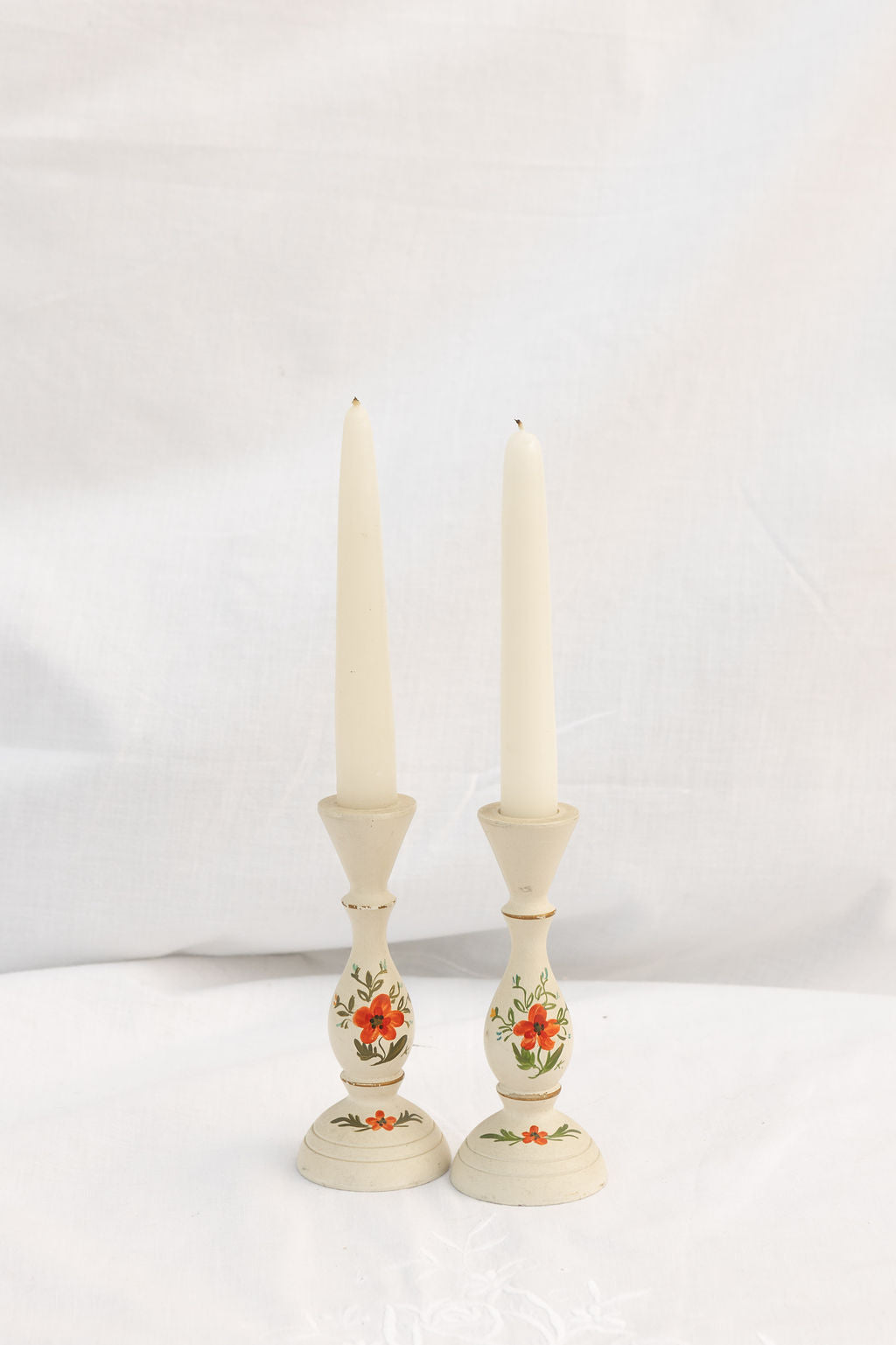 Folk Art Candlestick Holders 2