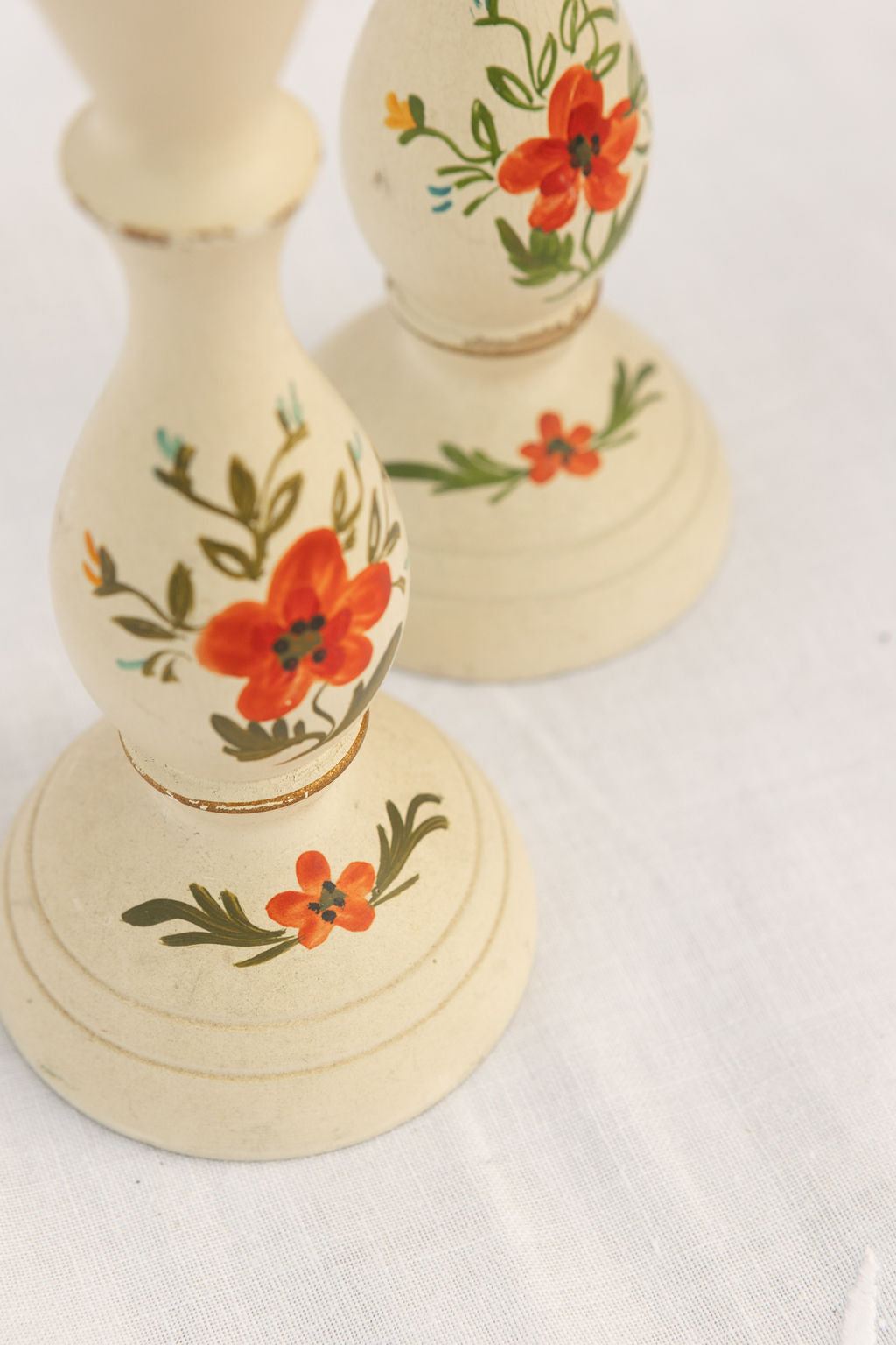 Folk Art Candlestick Holders 2